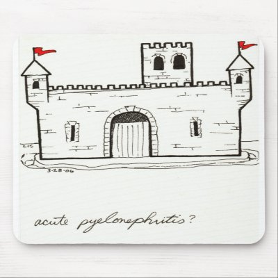 Acute Pyelonephritis mousepad by bio_muse