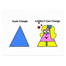 Acute Triangle A Really Cute Triangle Postcard