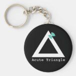 Acute Triangle Keychain
