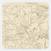 Acworth, Sullivan County Square Sticker