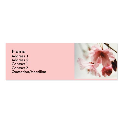 AD- Cherry Blossom Profile cards Business Card