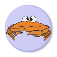 AD- Crazy Crab Magnet magnet