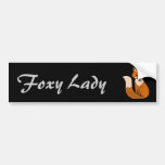 AD- Foxy Lady Bumper Sticker