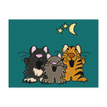 AD- Hilarious Singing Cats Postcard