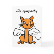 AD- Loving Memory Cat Pet Symapthy Card card