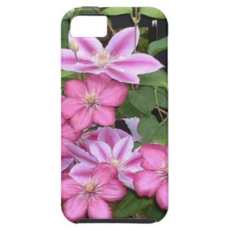 AD- Pink Clematis Flowers Photography iPhone 5 Cases