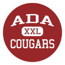 Ada - Cougars - Junior High School - Ada Oklahoma Sticker