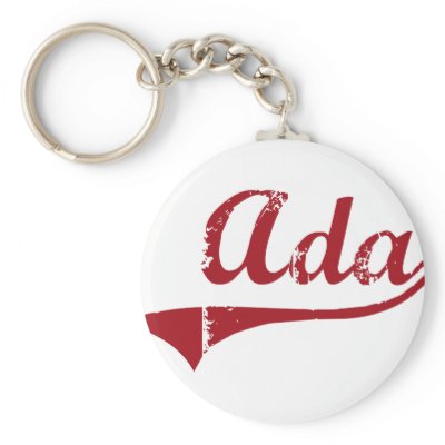 Ada Ohio Classic Design Keychains by cityshirt