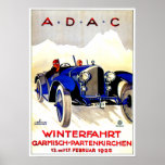 ADAC German Auto Race ~ Vintage Automobile Ad Print