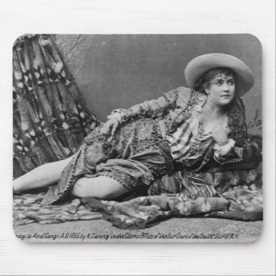 Adah Isaacs Menken as Mazeppa ~ 1866 Mousepads by fotoshoppe