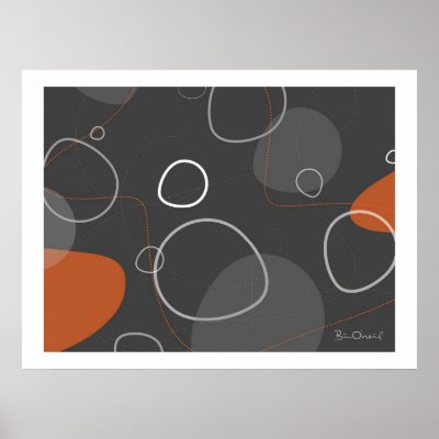 Adakame - Retro-Modern Abstract Poster by billoneil