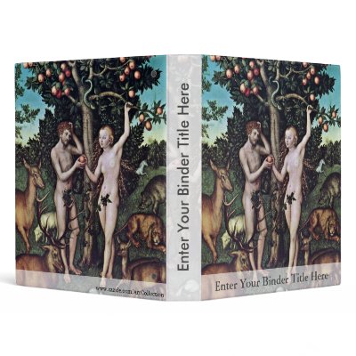 Adam And Eve By Cranach D. Ä. Lucas (Best Quality) Binder by Artcollection