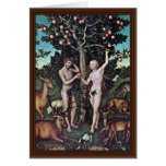 Adam And Eve By Cranach D. Ä. Lucas (Best Quality) Greeting Cards