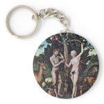 Adam And Eve By Cranach D. Ä. Lucas (Best Quality) Key Chains