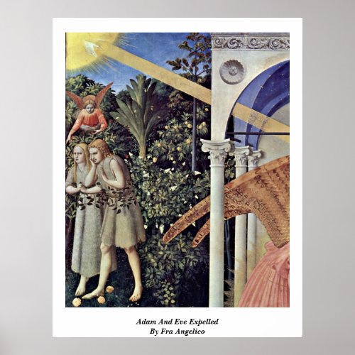 Adam And Eve Expelled By Fra Angelico Posters