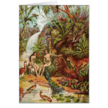 Adam And Eve In The Garden Card