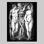 Adam and Eve original sin postcard postcards