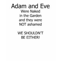 Adam and Eve t-shirts