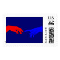 Adam and God postage