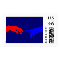 Adam and God postage