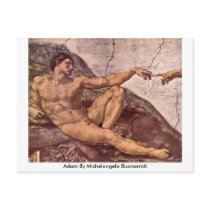 Adam By Michelangelo Buonarroti Post Cards
