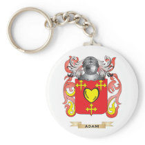 Adam Coat of Arms (Family Crest) Keychain