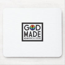 Adam Eve and Steve Mouse Pad