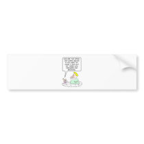 adam eve god angel oranges bananas apple bumper sticker