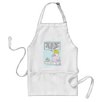 adam eve god time clean up aprons