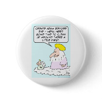 adam eve god time clean up pin