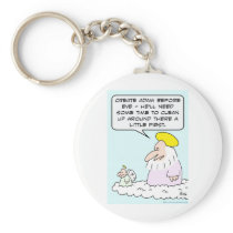 adam eve god time clean up key chains