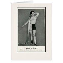 Adam & Eve Half Man Half Woman Card