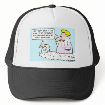 adam eve patriarchy god angel mesh hat