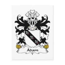 Adam Family Crest Post Cards