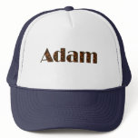 ADAM Name-Branded Personalised Fashion Cap Trucker Hat