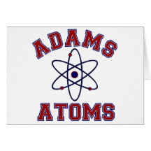 Adams Atoms Greeting Card