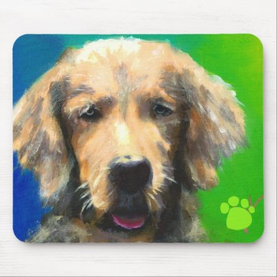 Adams' Bear Mouse Mats by dogdaysofpainting
