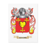 Adams Coat of Arms (Family Crest) Post Card