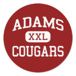 Adams - Cougars - Junior - Youngstown Ohio Stickers