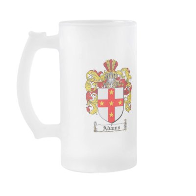 ADAMS FAMILY CREST -  ADAMS COAT OF ARMS MUGS by heraldics