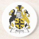 Adams Family Crest Beverage Coasters