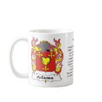 Adams Family Crest Mug