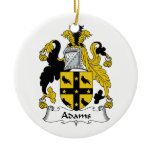 Adams Family Crest Christmas Ornament