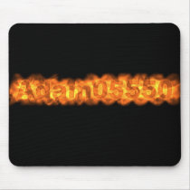 Adam's fiery icon mousepads