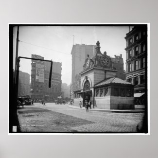 Adams Square, Boston, Mass. c1905 print