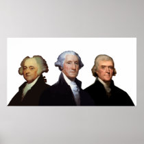 Adams, Washington, and Jefferson Posters