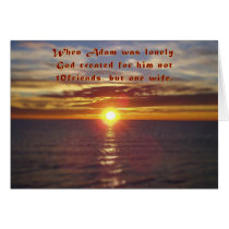 Adam's Wife Greeting Card