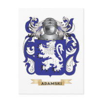 Adamsky Coat of Arms (Family Crest) Postcards