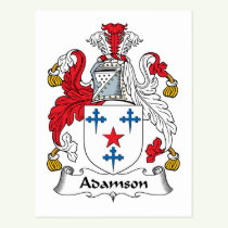 Adamson Family Crest Postcard