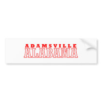 Adamsville, Alabama City Design Bumper Stickers
